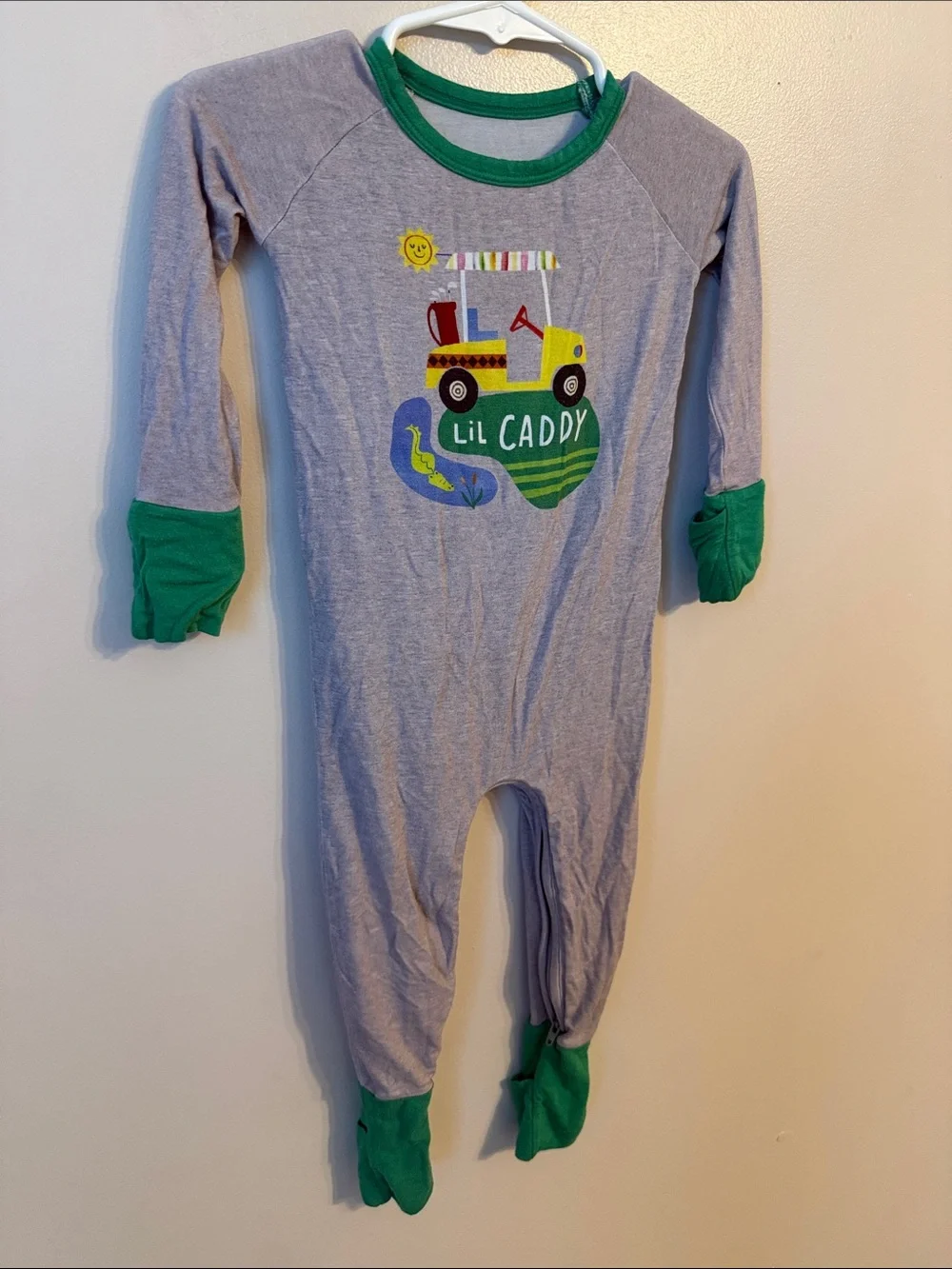 Little Sleepies Lil Caddy Crescent Zippy sleeper 6-12 months bamboo